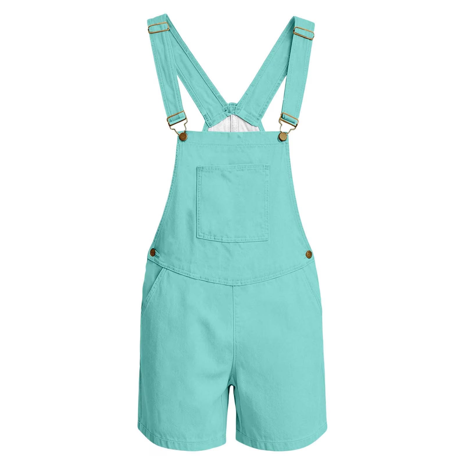 Mint Pocket Overalls